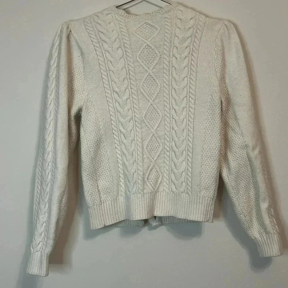 & Other Stories Paris Atelier Chunky Cable Knit Cardigan - Picture 8 of 8